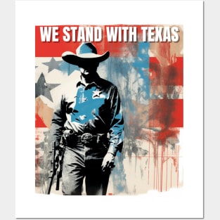 I stand with texas Posters and Art